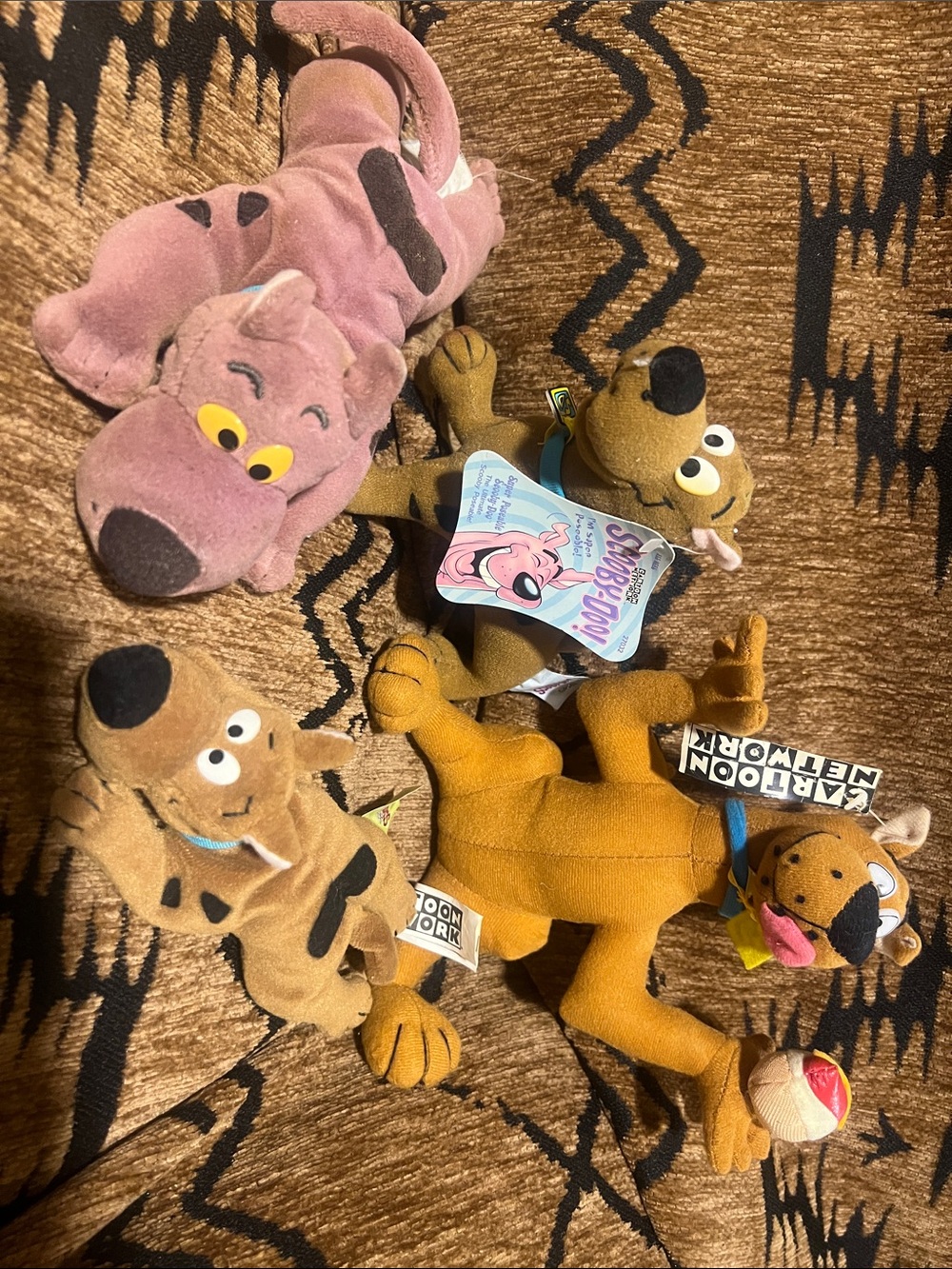 Vintage 90’s Cartoon Network Scooby-Doo Plush Lot of 4